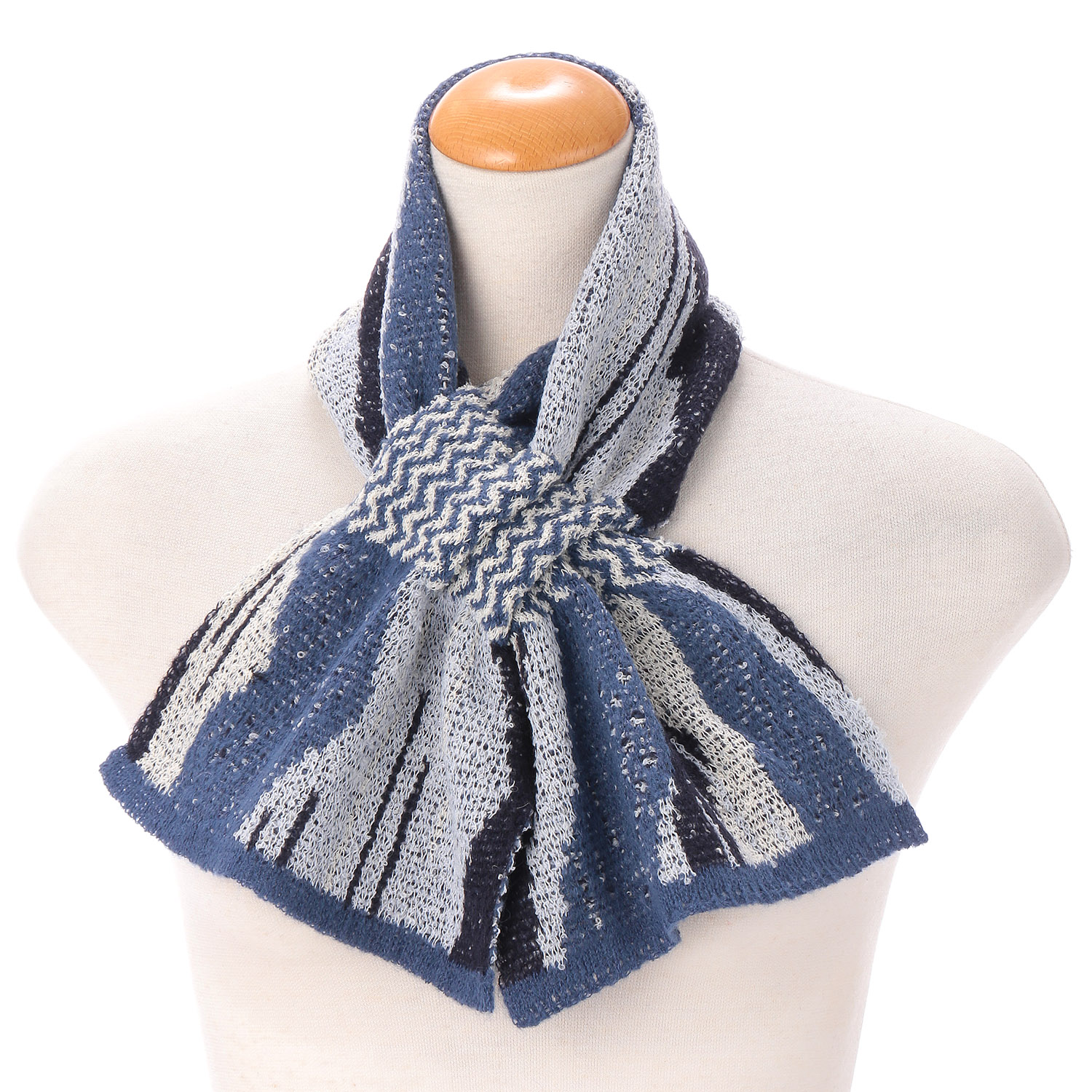 日本製 ウェーブ差込みマフラー - 画像1