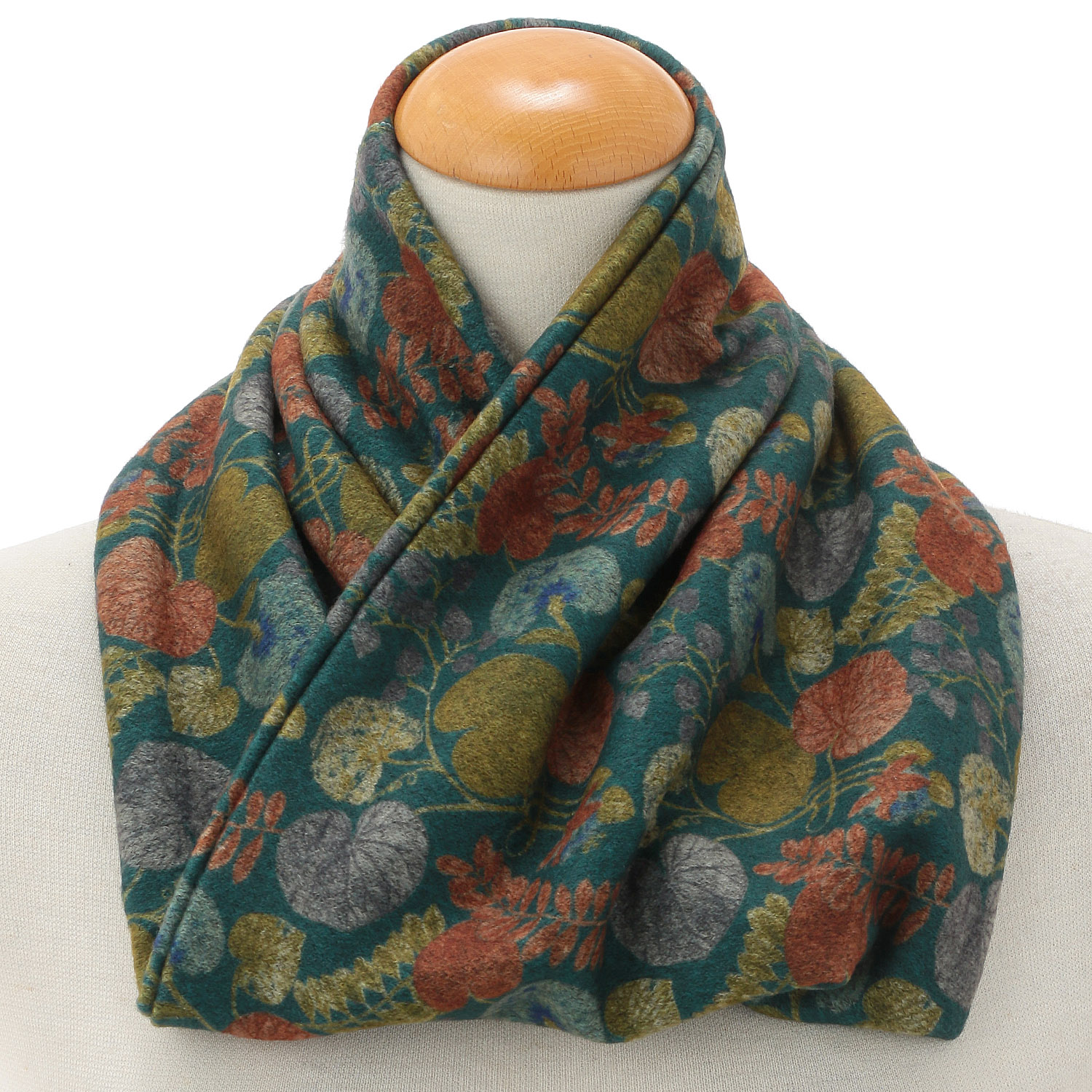 リーフ柄スヌード - 画像2