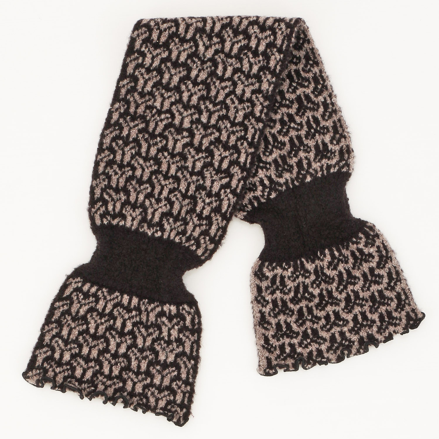 日本製 差し込みマフラー 組亀甲柄 - 画像2