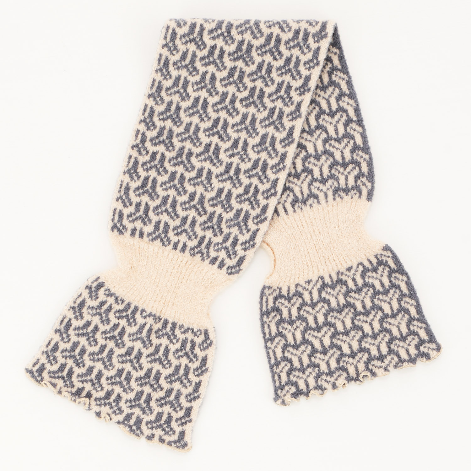 日本製 差し込みマフラー 組亀甲柄 - 画像4