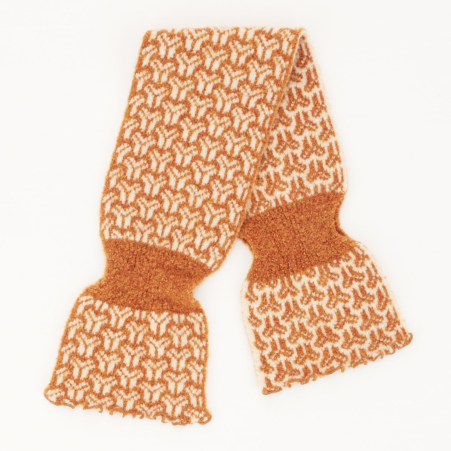 日本製 差し込みマフラー 組亀甲柄 - 画像6