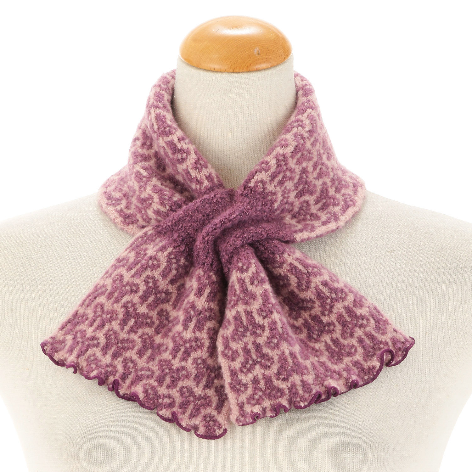 日本製 差し込みマフラー 組亀甲柄 - 画像8