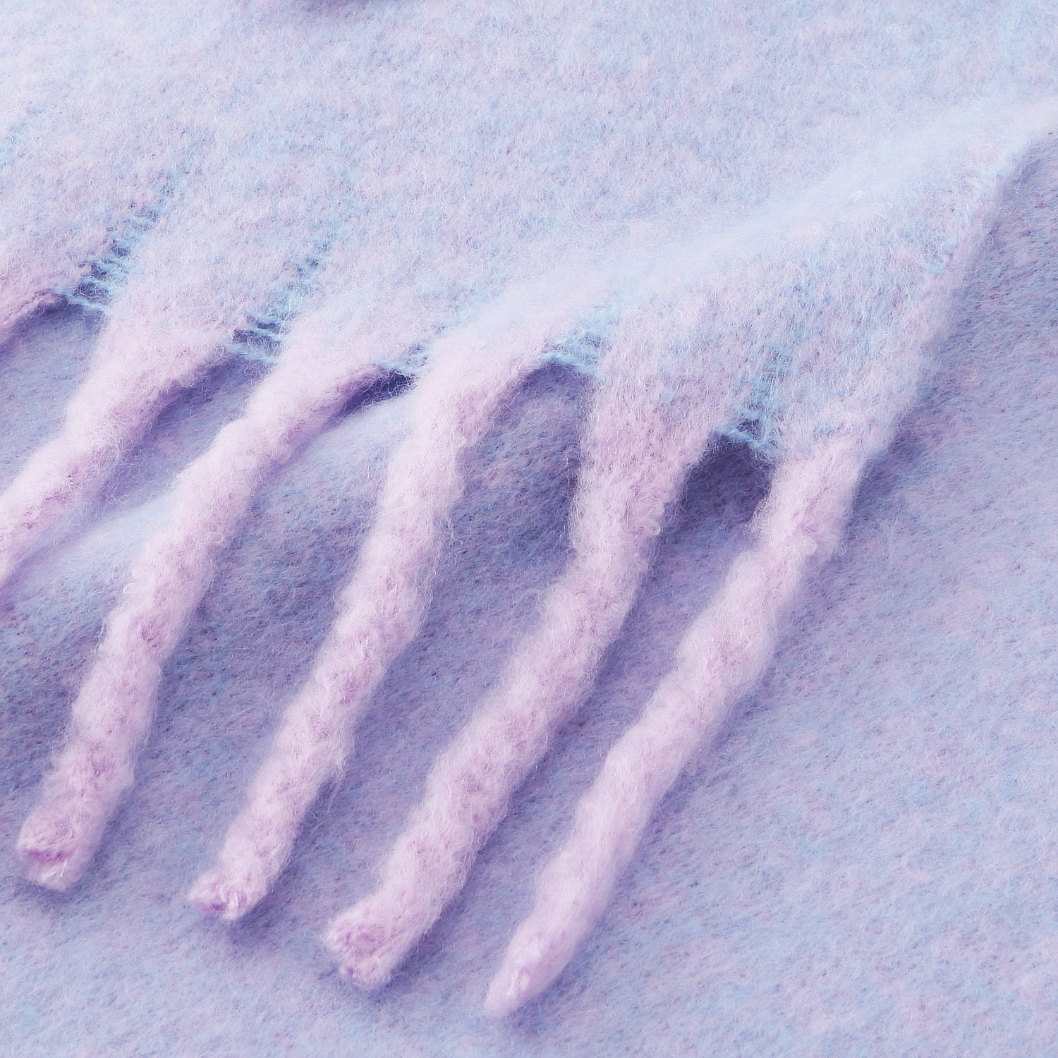 【ラベンダー在庫限り終了】MOOMIN ふわもこマフラー太フリンジ リトルミイ刺繍 - 画像7