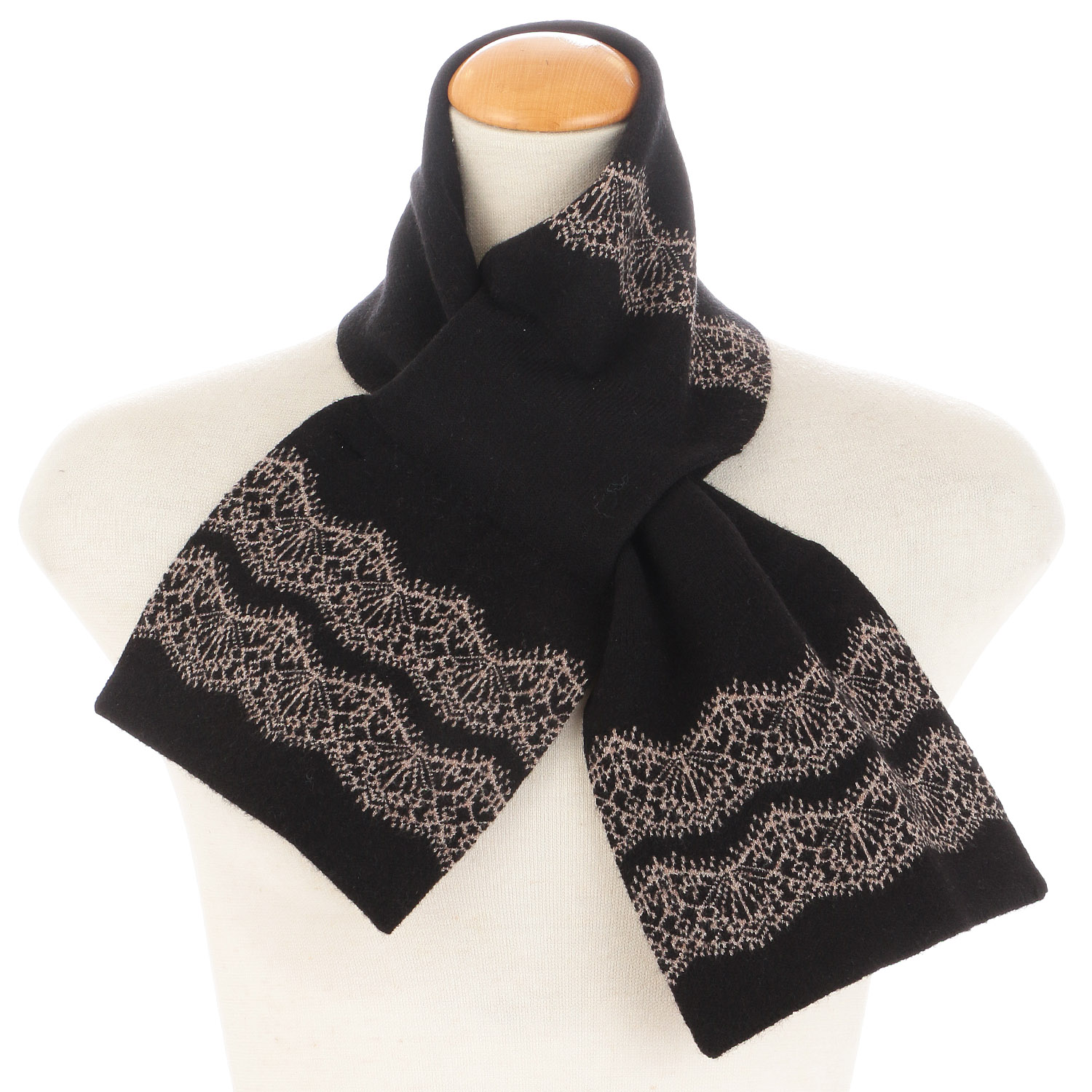 ニット差込みマフラー レース - 画像3