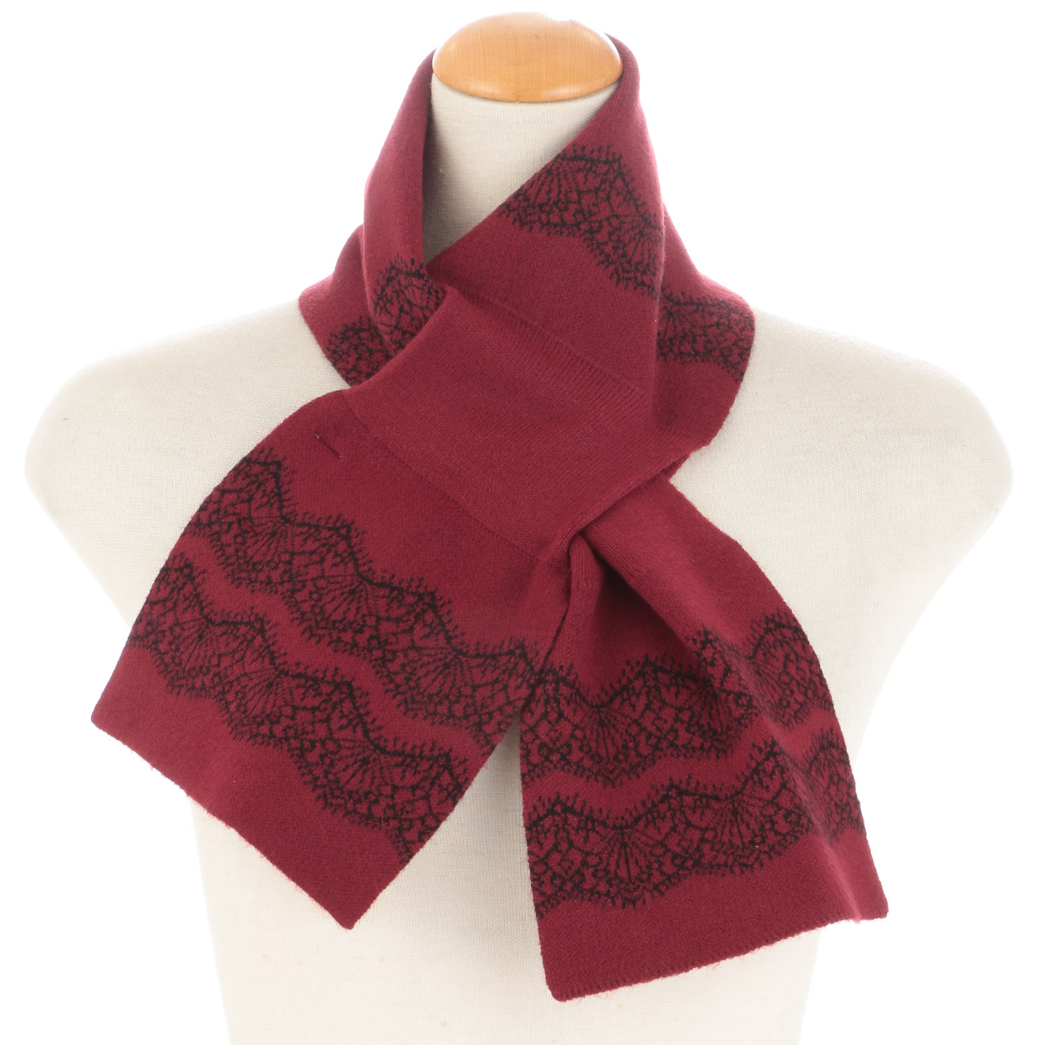 ニット差込みマフラー レース - 画像4