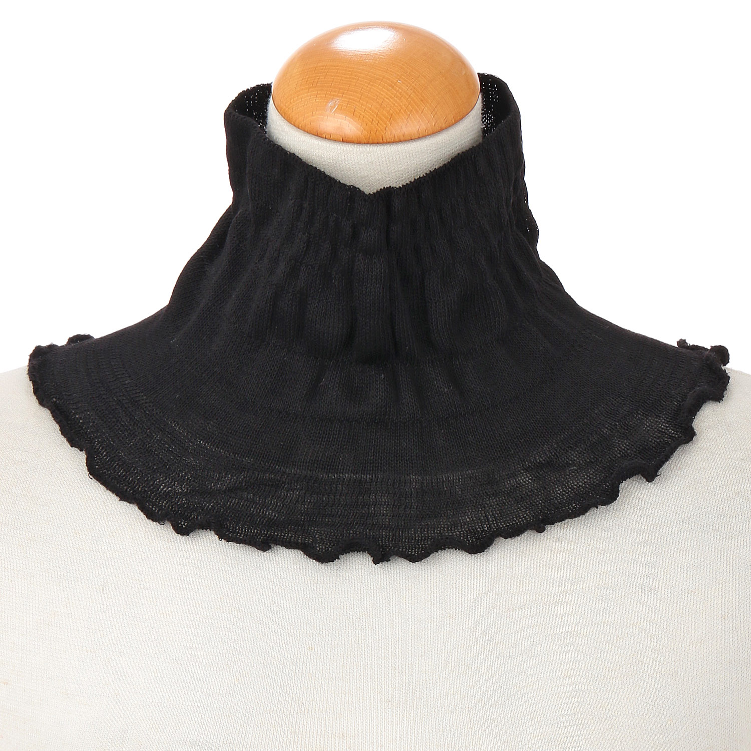 レーヨンシルクフリルネックカバー - 画像2