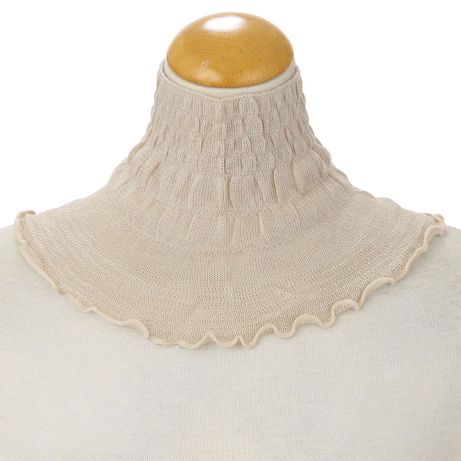 レーヨンシルクフリルネックカバー - 画像3