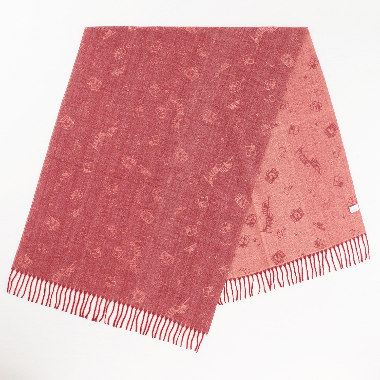 ジャガード大判ストール マルチ猫 - 画像3