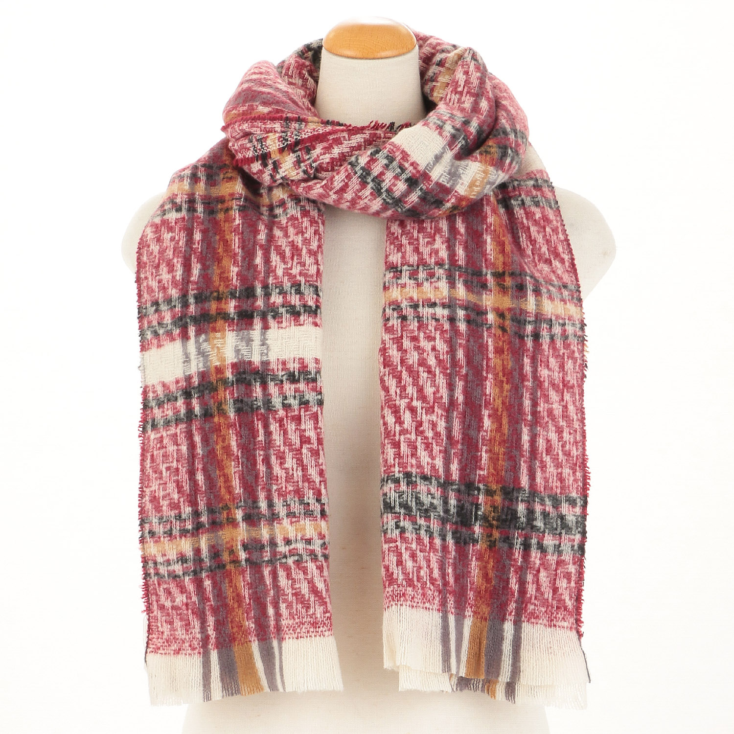 大判チェックストール - 画像2