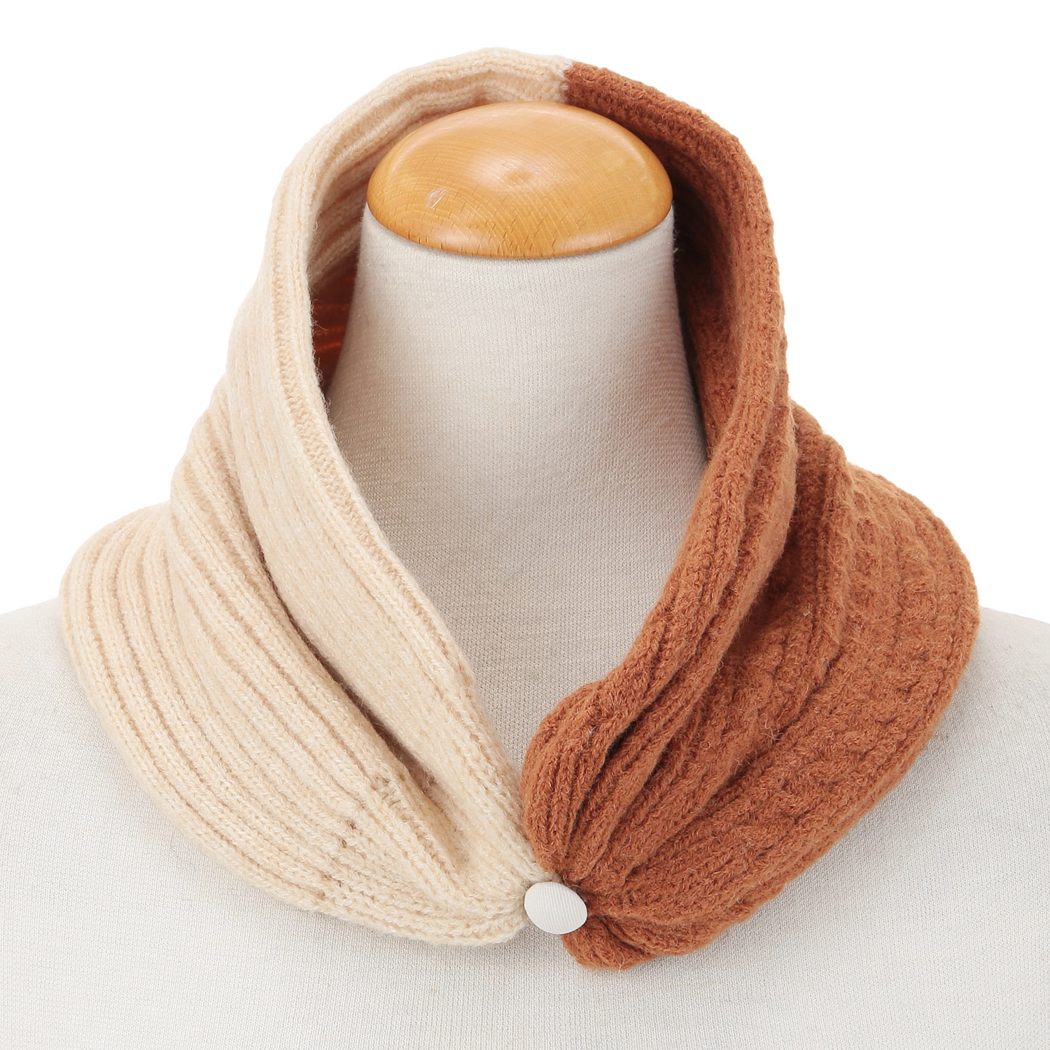 2wayショートマフラー／ニット帽 - 画像5