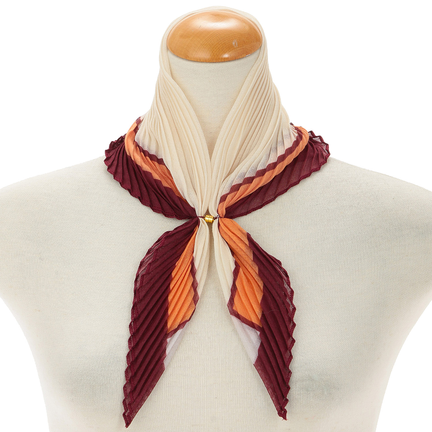 プリーツエッジライン マグネット付きスカーフ - 画像5