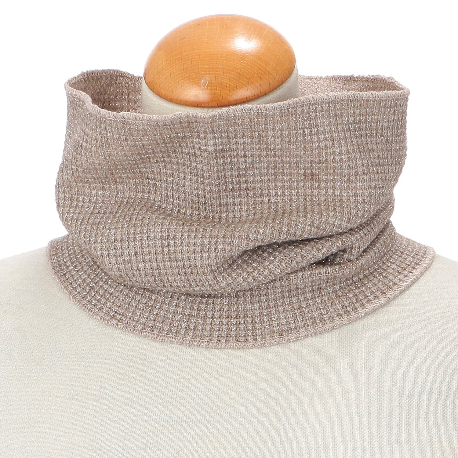 ラメワッフルネックウォーマー - 画像5