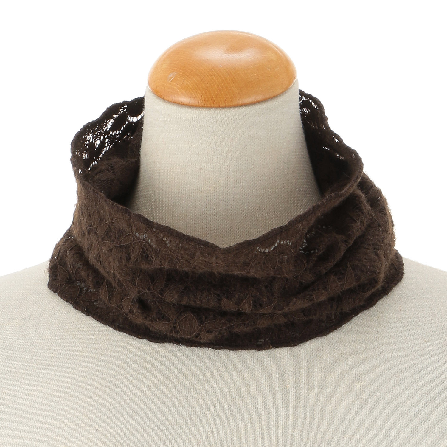 フラワーレースネックウォーマー - 画像1