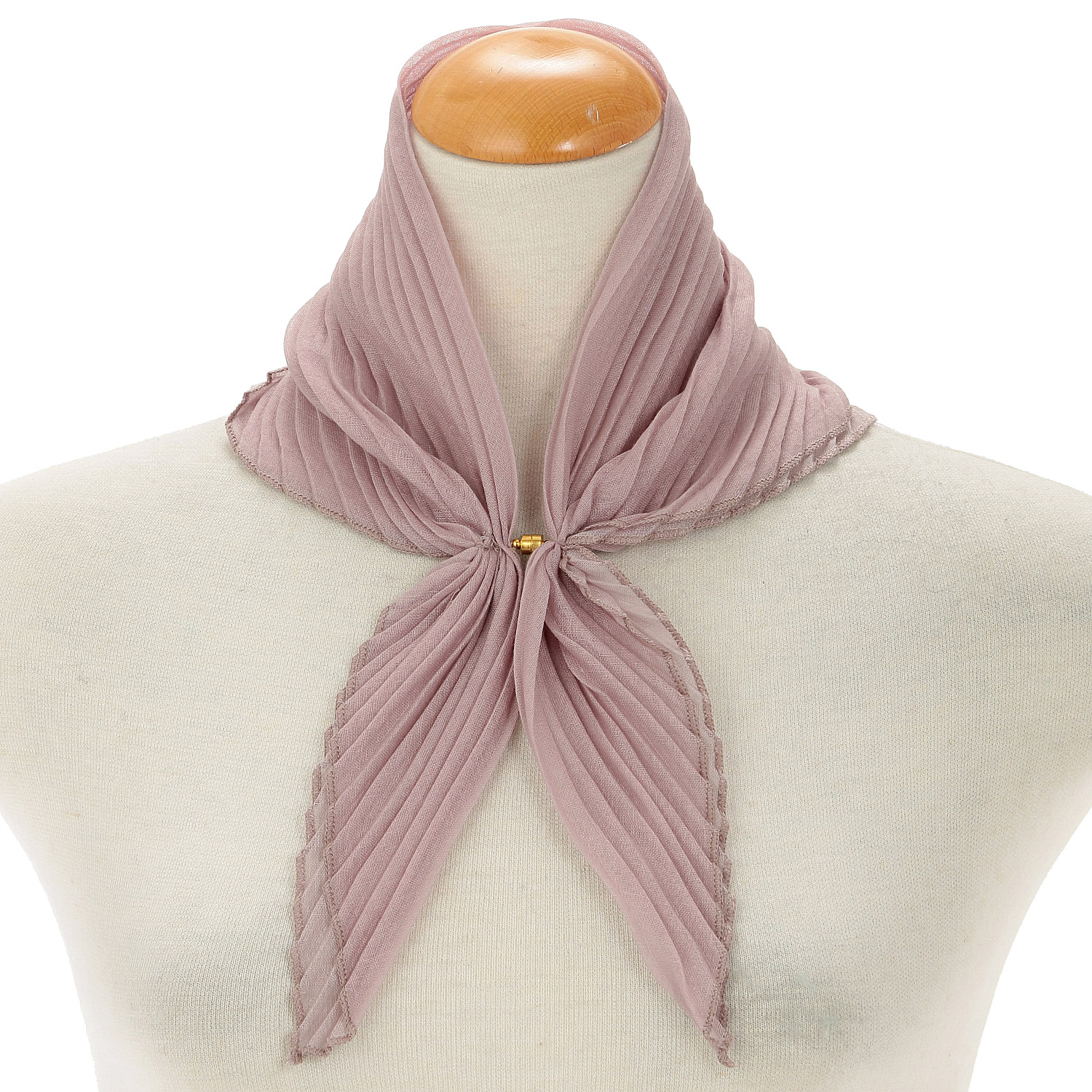 マグネット付プリーツスカーフ