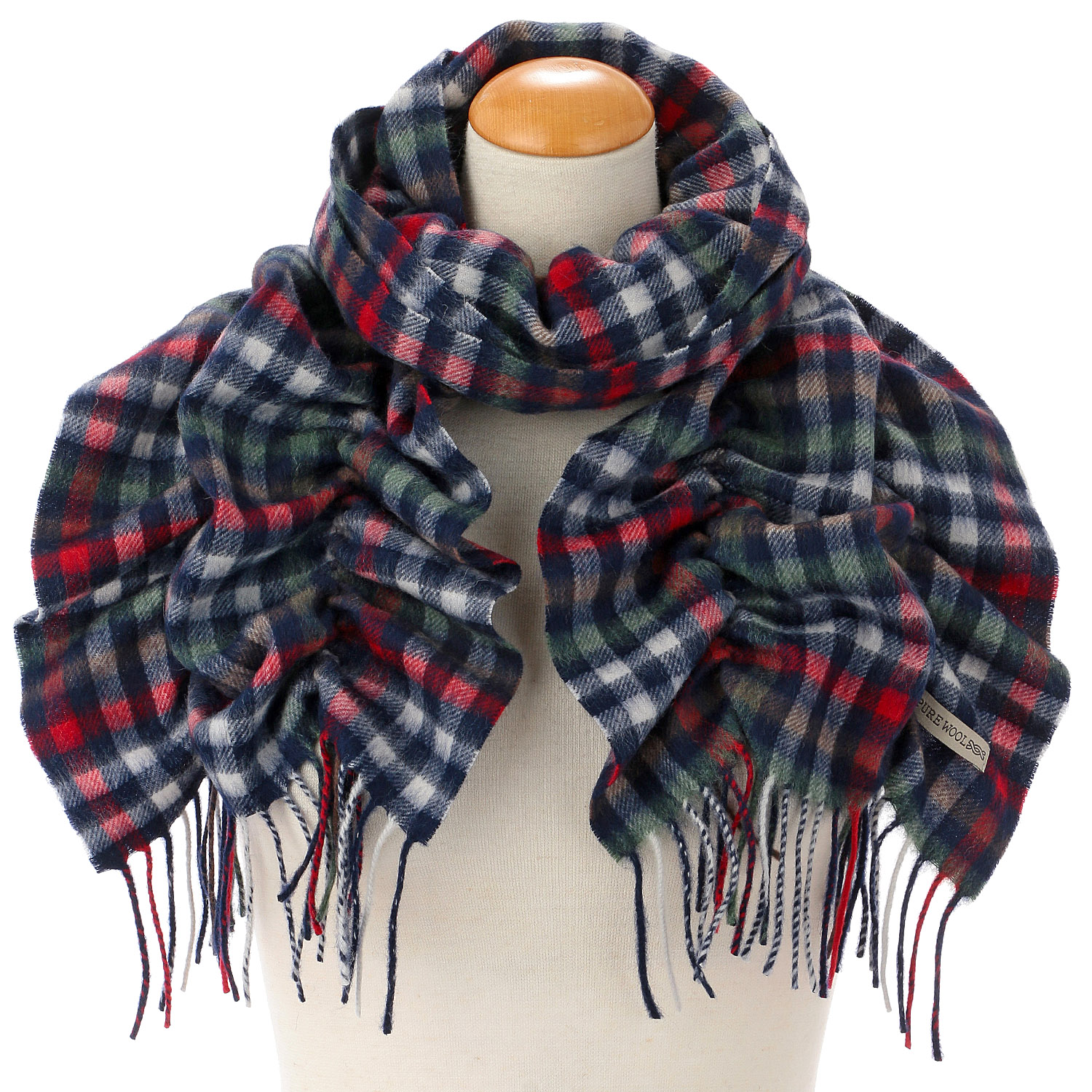 【02、04、06、07終了】ウールシャーリングチェックマフラー - 画像9