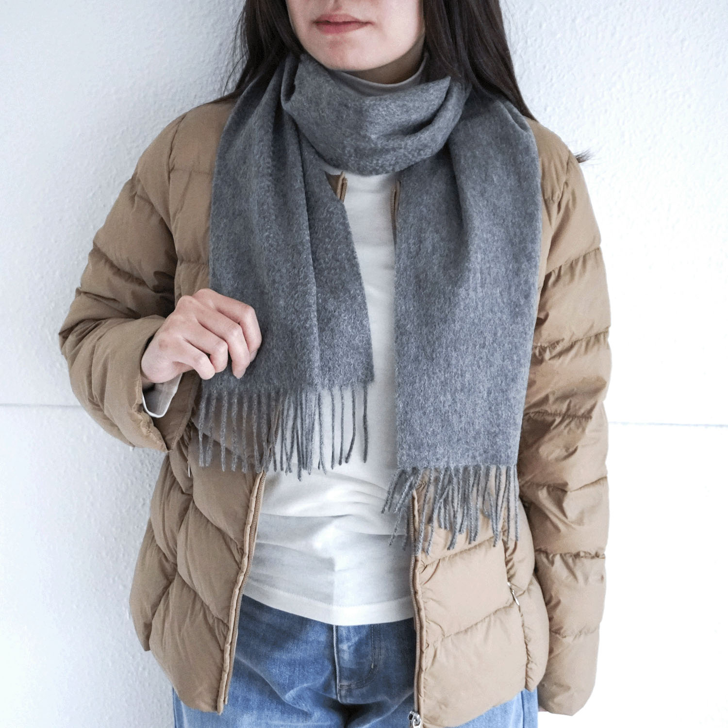 【マリンブルー終了】カシミヤプチマフラー