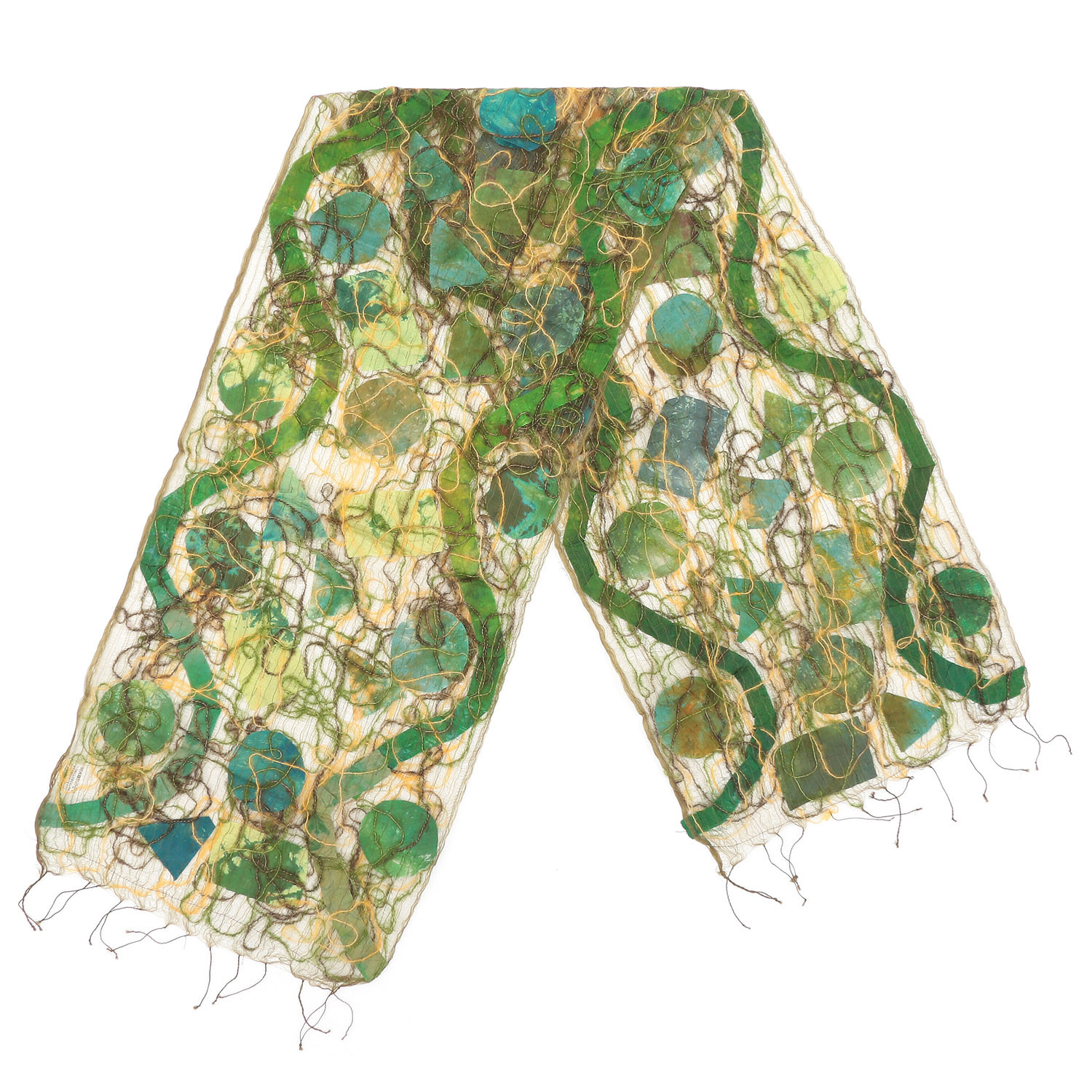 インド製 シルクサンドストール - 画像4