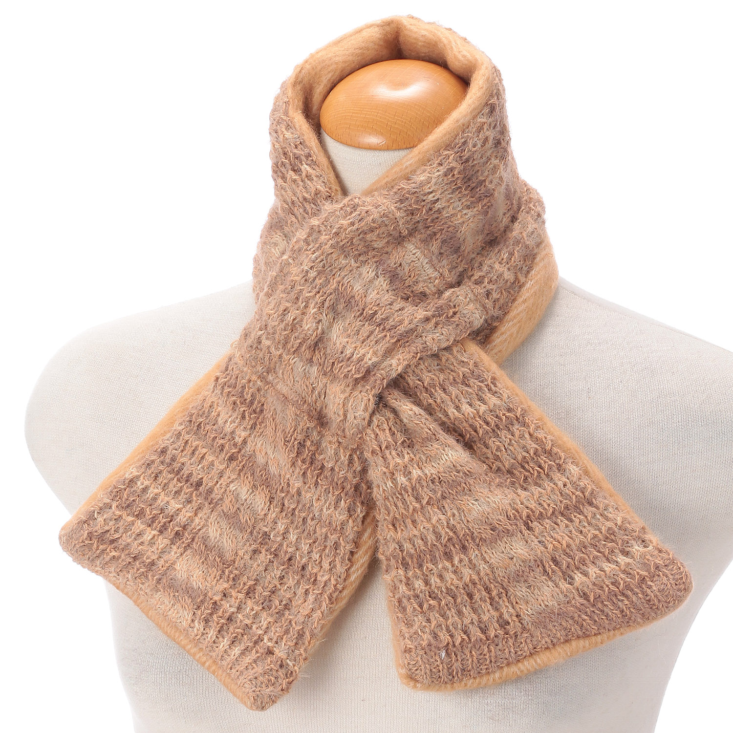 インド製 リバーシブル差込みマフラー - 画像1