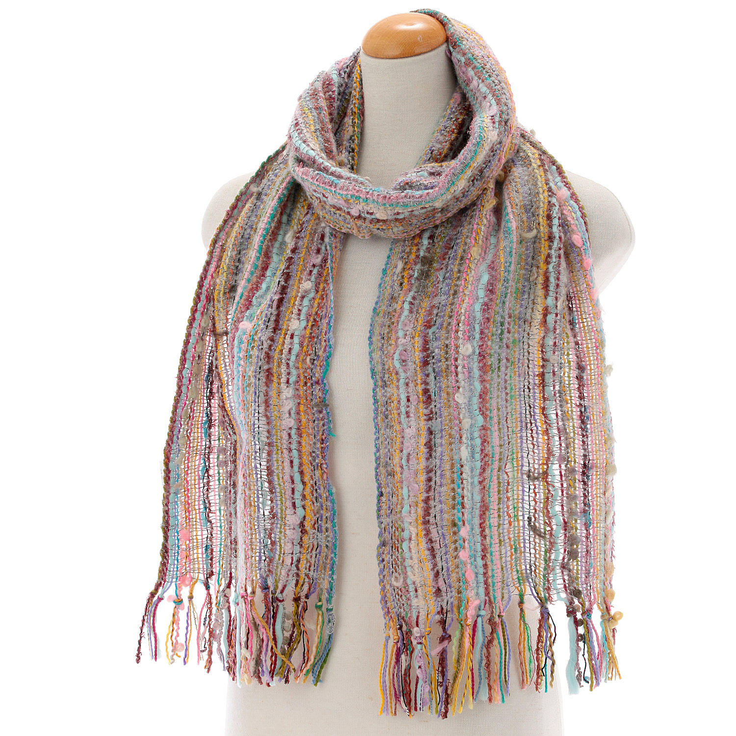 インド製 ミックス糸マフラー - 画像3