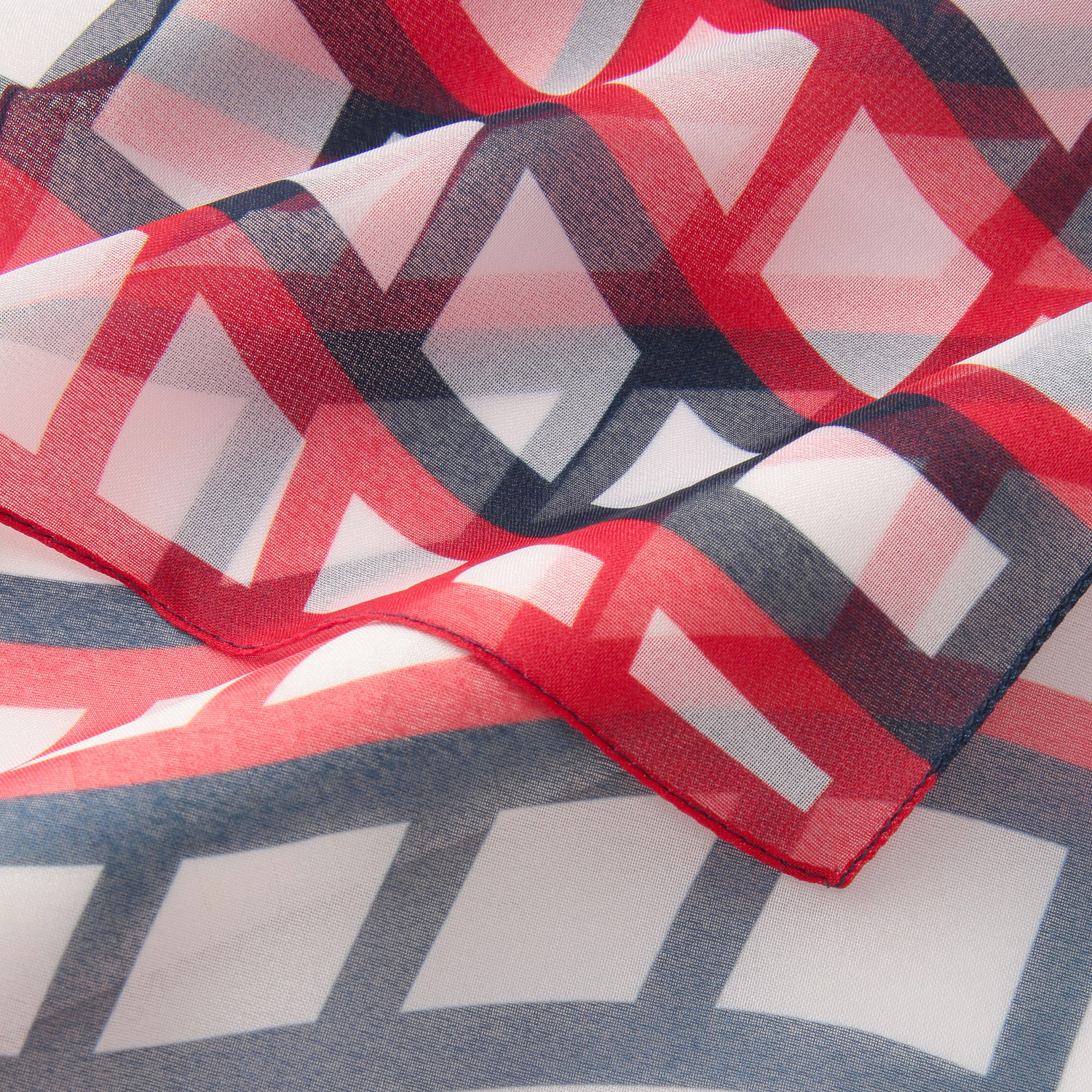 イタリア製 キューブ柄ストール - 画像3