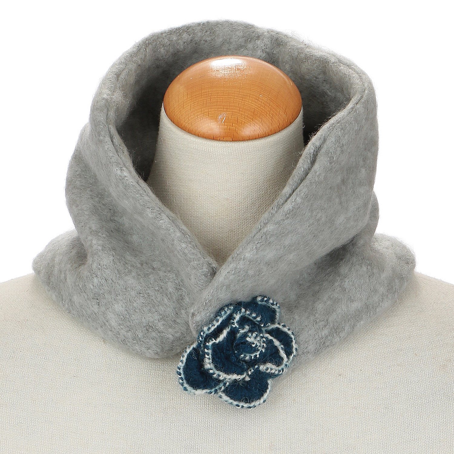 インド製 コンパクトフラワーマフラー - 画像1