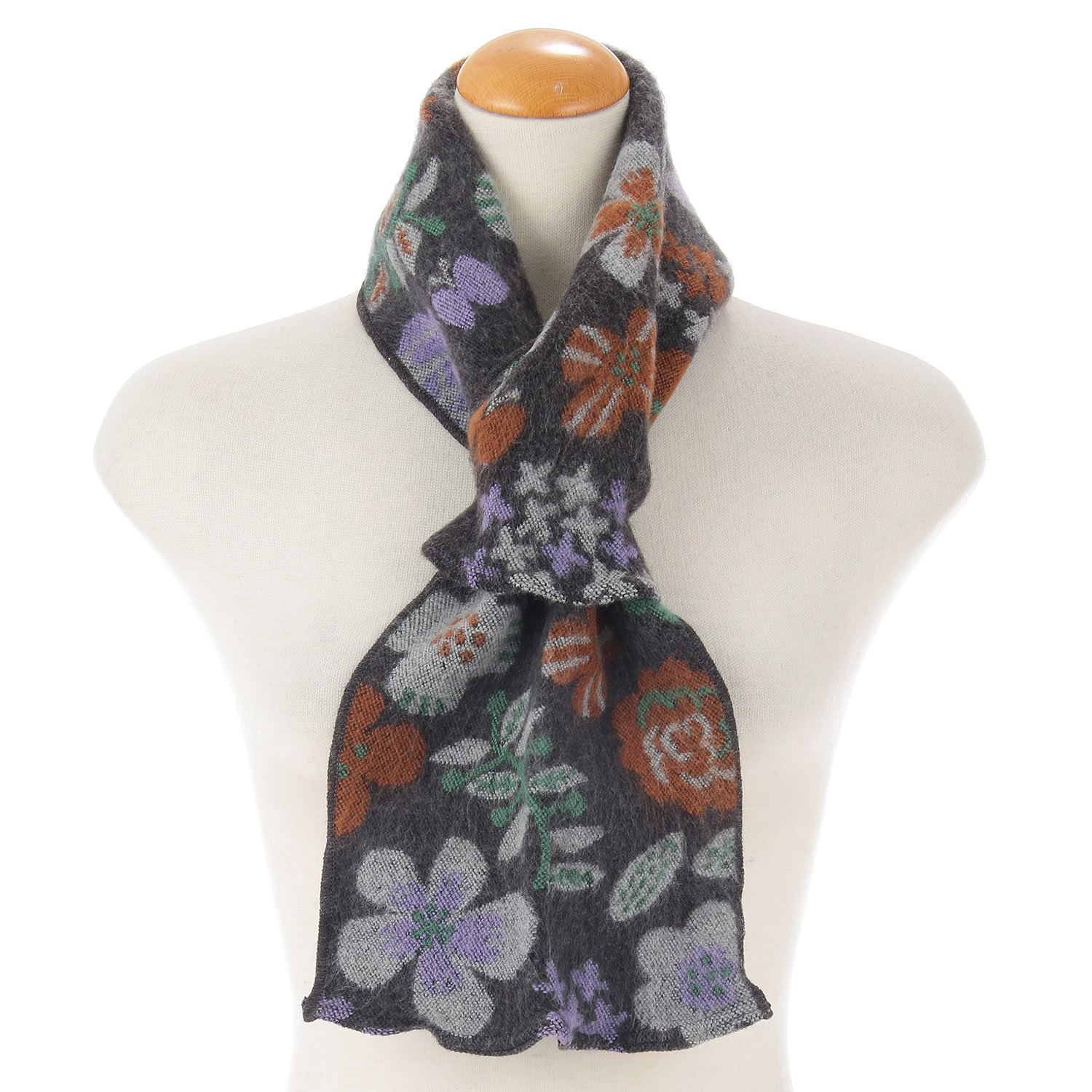 ラシクモア 北欧フラワー プチマフラー - 画像1