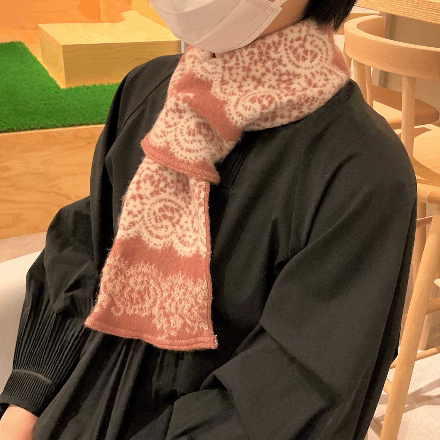 【ピンク終了】ラシクモア レース プチマフラー - 画像3