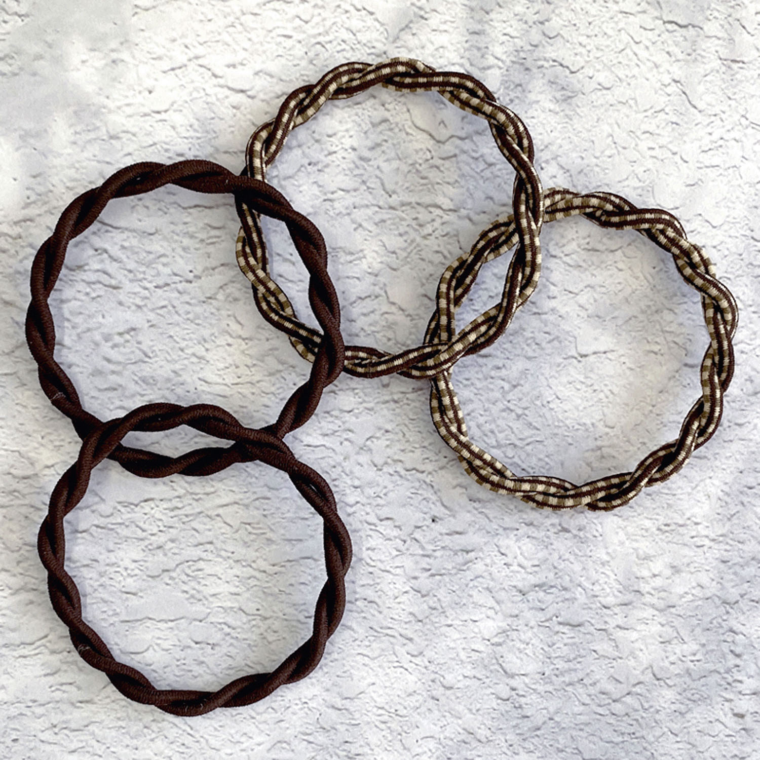 ミラクルヘアリング4本セット チェック柄