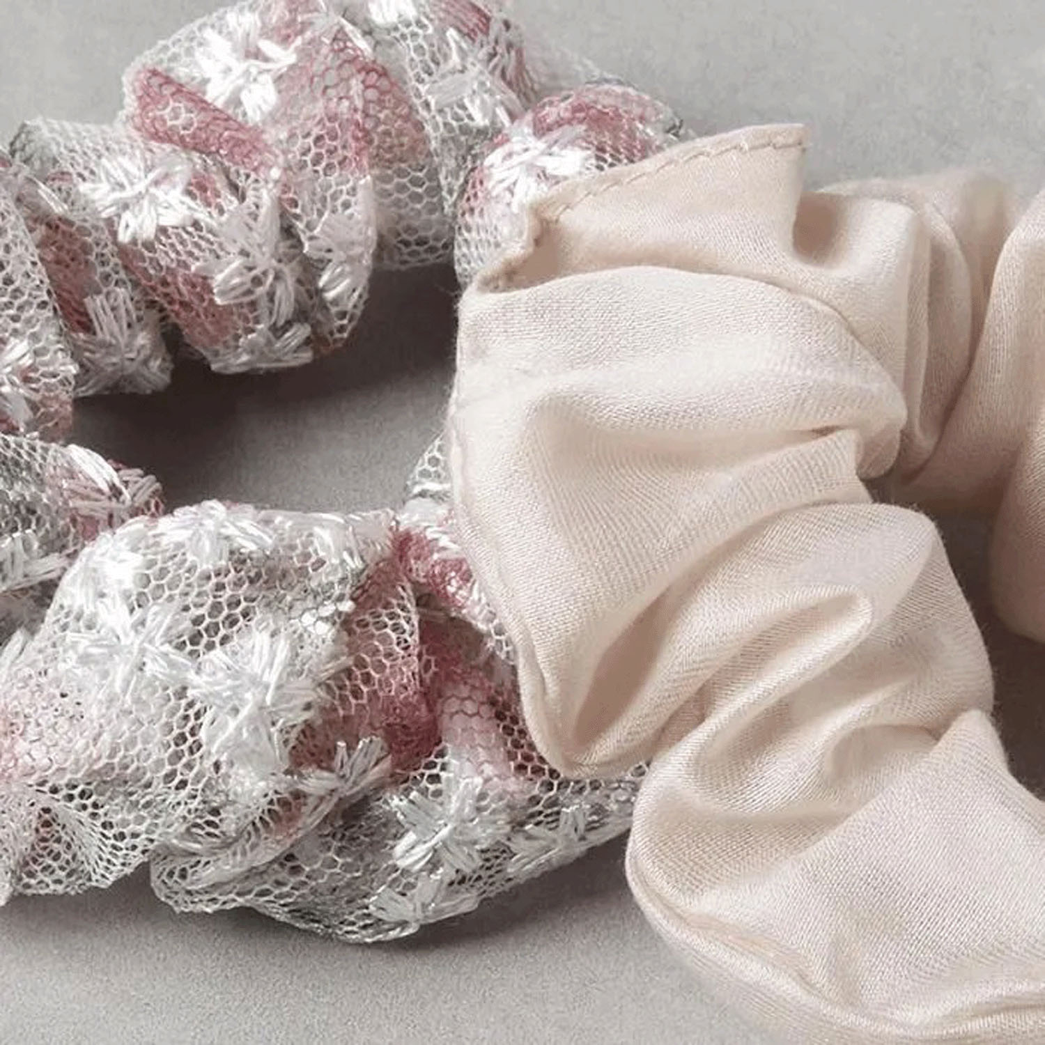 桜×シフォン2本セットシュシュ - 画像3