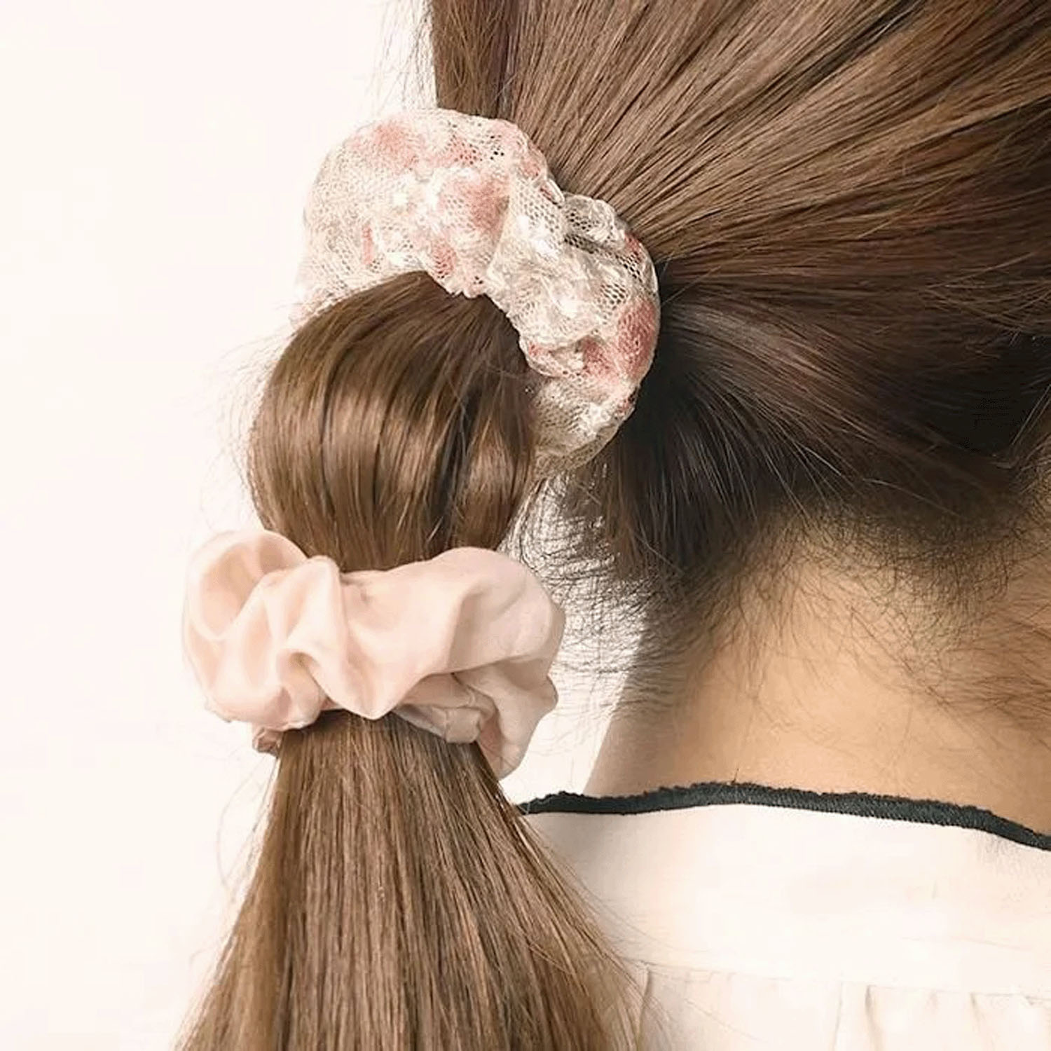 桜×シフォン2本セットシュシュ - 画像6