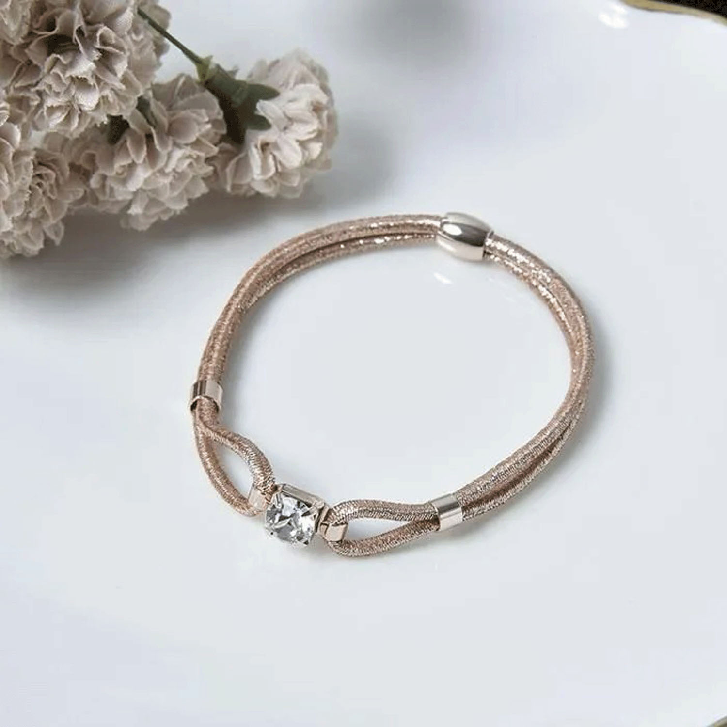 【シルバーは在庫限りで終了】静電気軽減ヘアブレス ビジュー付き - 画像9