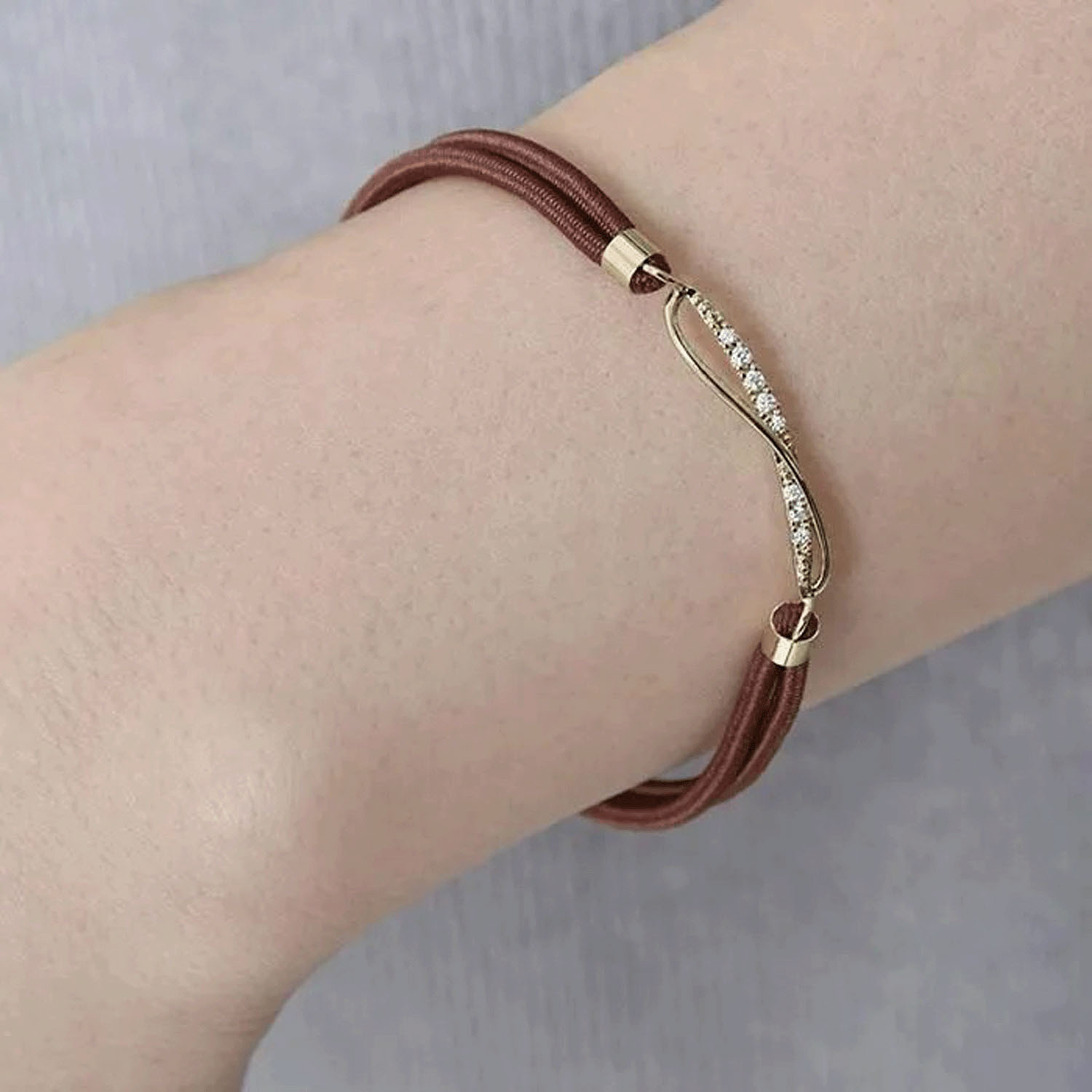 静電気軽減ヘアブレスレット ウェーブライン - 画像2