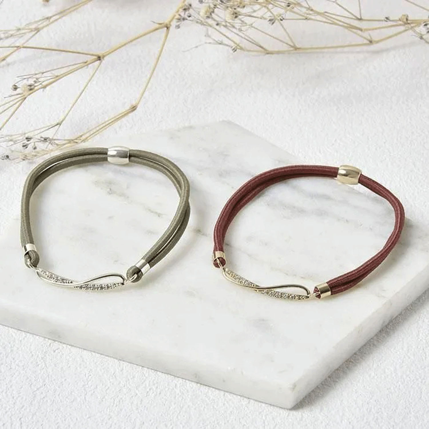 静電気軽減ヘアブレスレット ウェーブライン