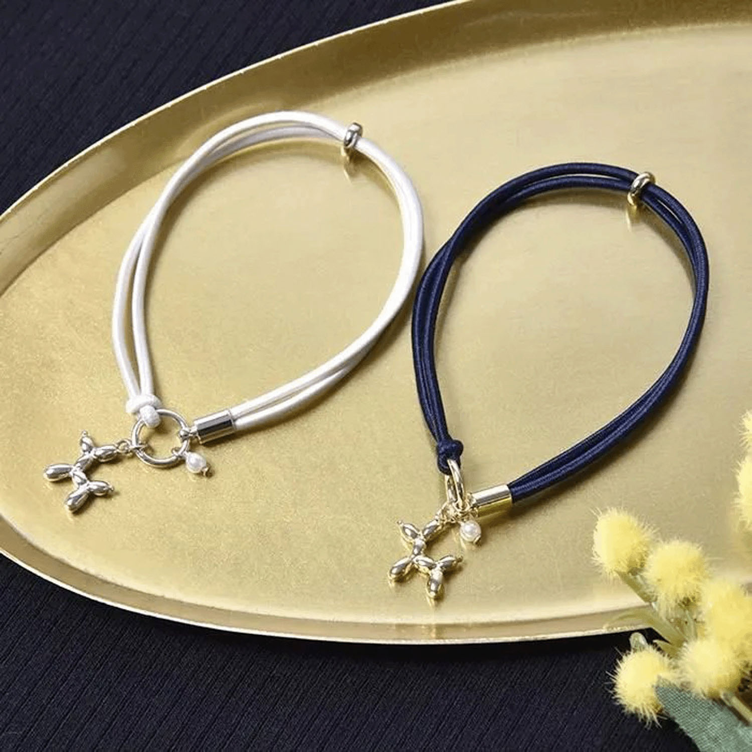 静電気軽減ヘアブレスレット イヌ