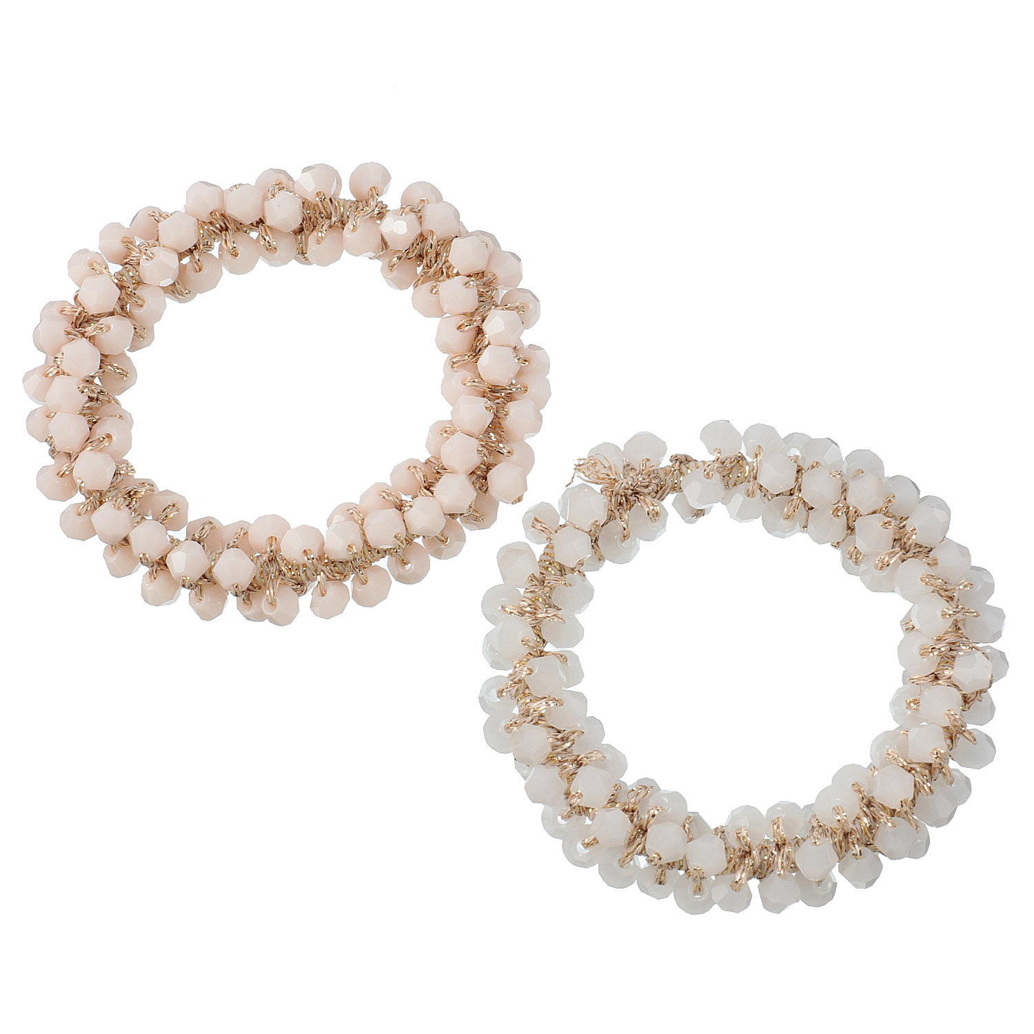 トーンカラービーズヘアポニー - 画像2