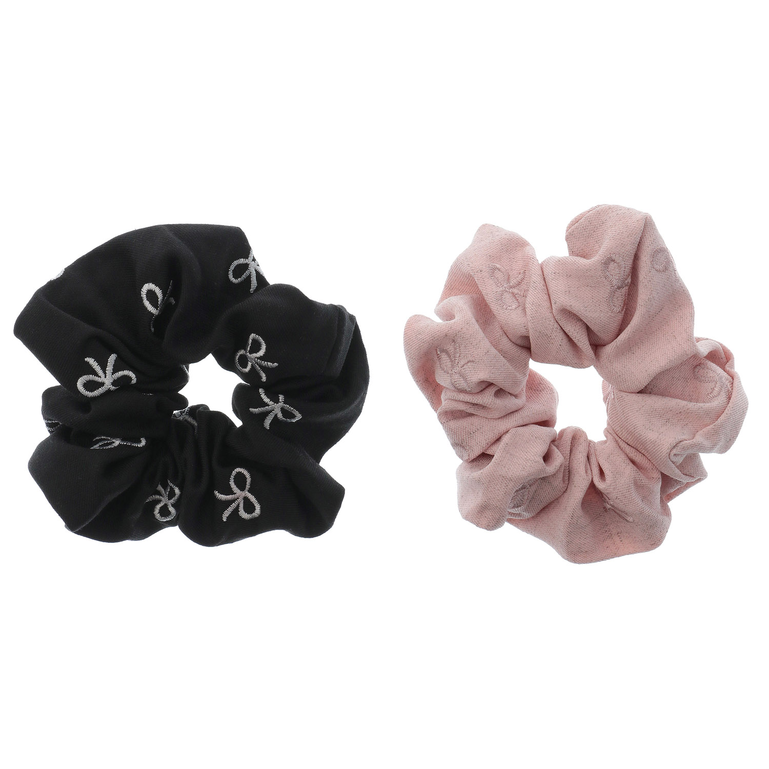 リボン刺繍シュシュ