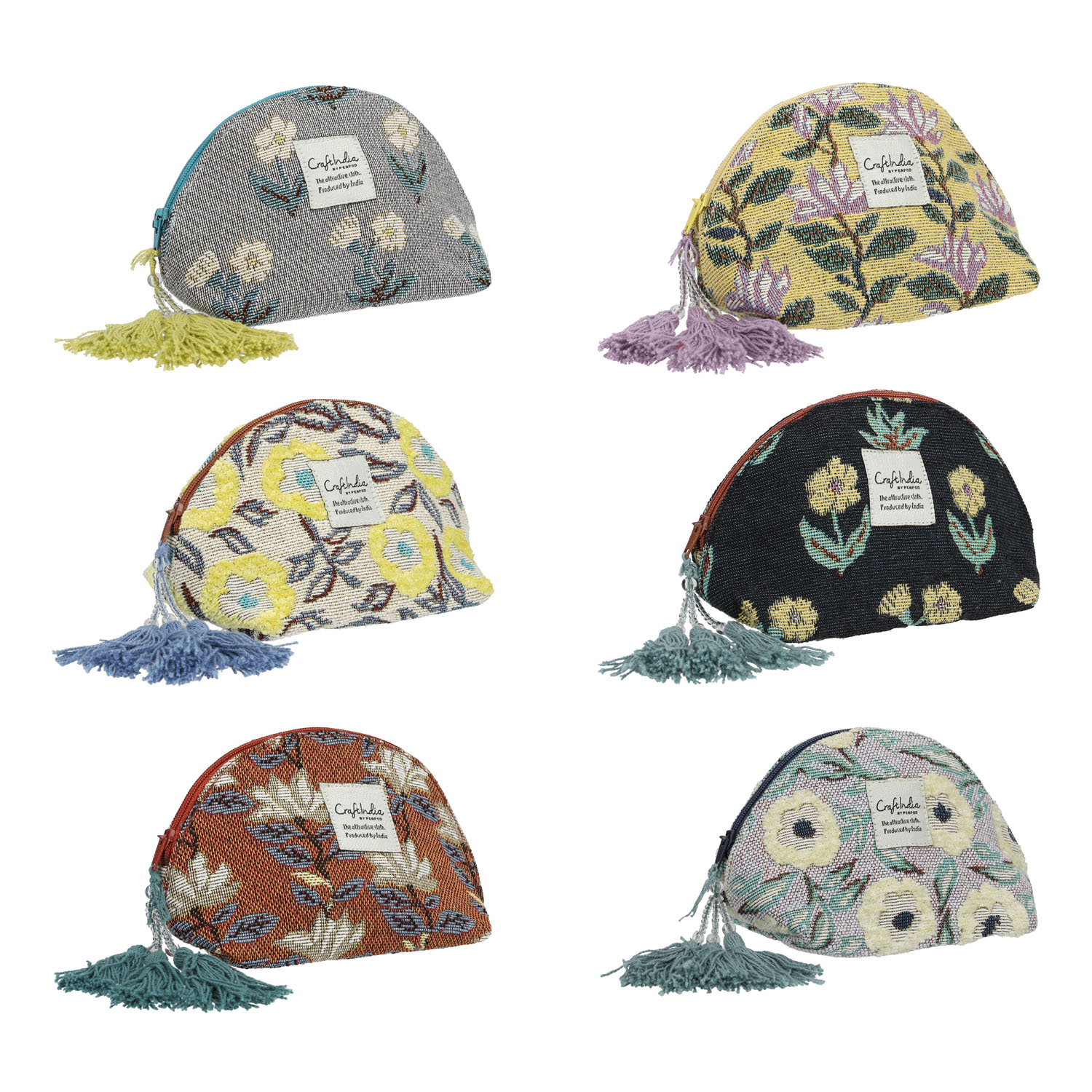 Craft india ジャガード ミニポーチ - 画像1