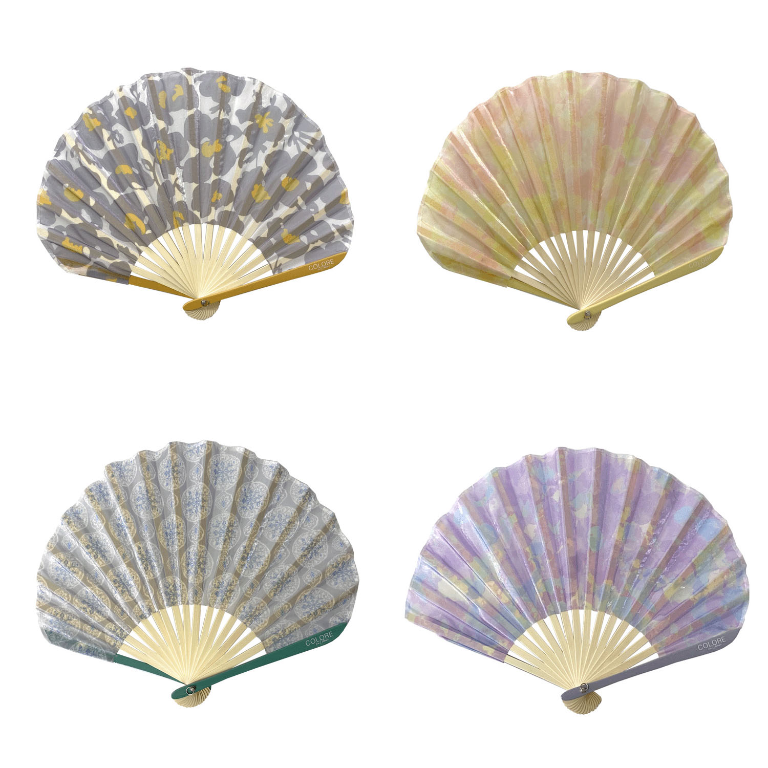 CL シアー×ラメ扇子 - 画像1