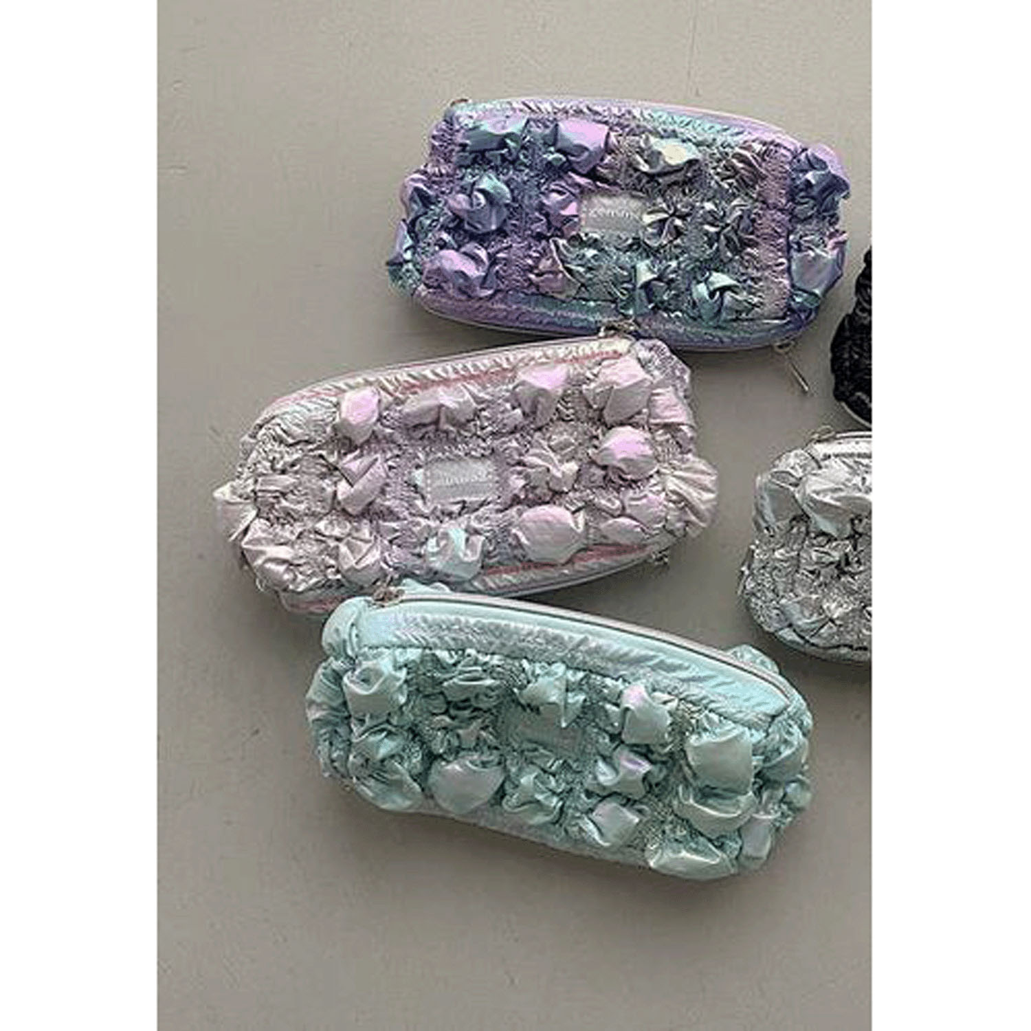 ジェムギャザーWファスナーポーチ （Finissage）