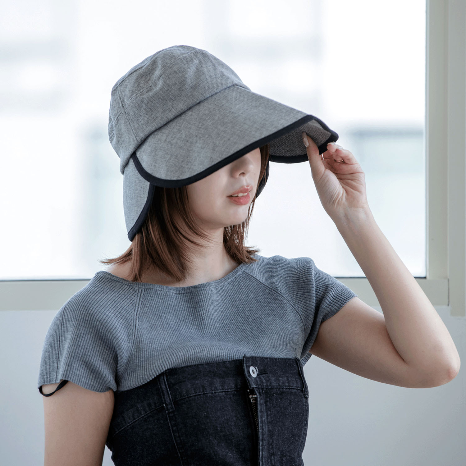 カパーニュ 雑材風フレアハット - 画像4