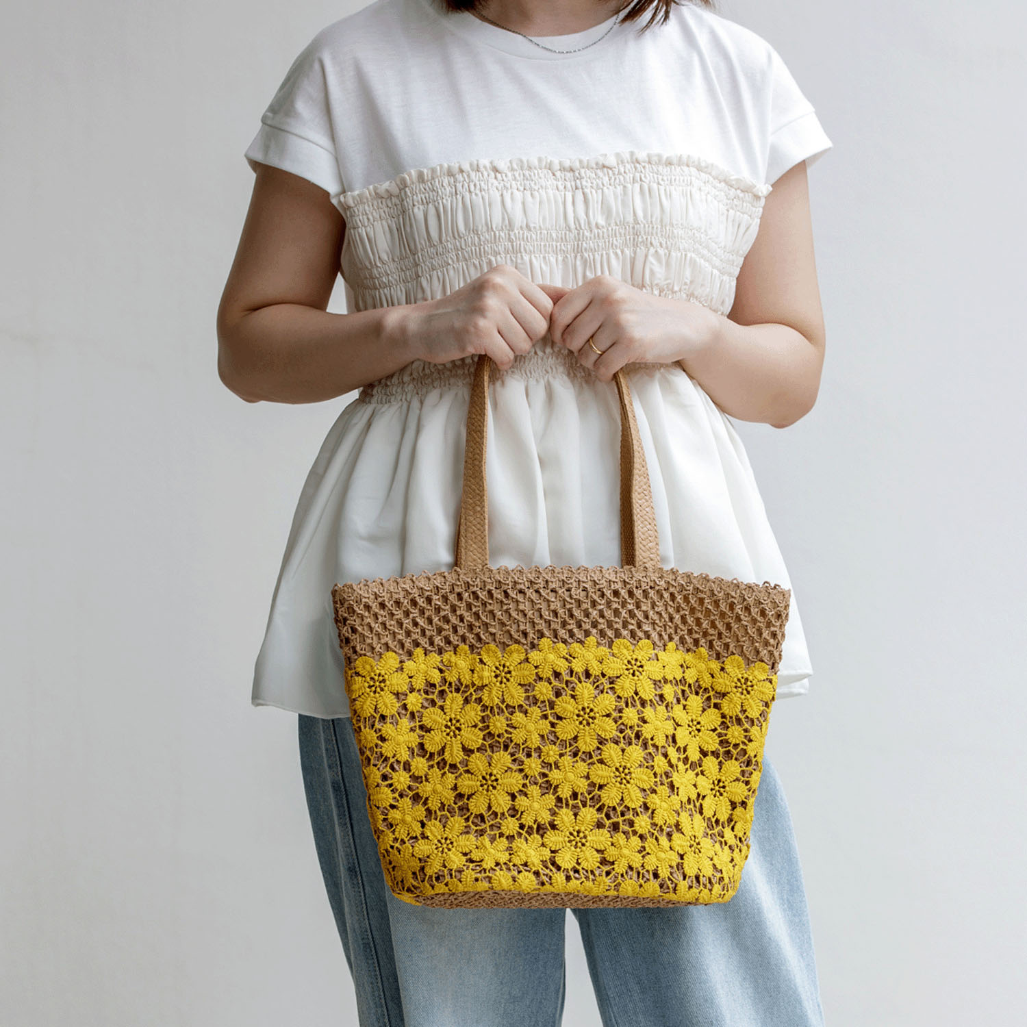 パレル トートバッグ 花レース - 画像8