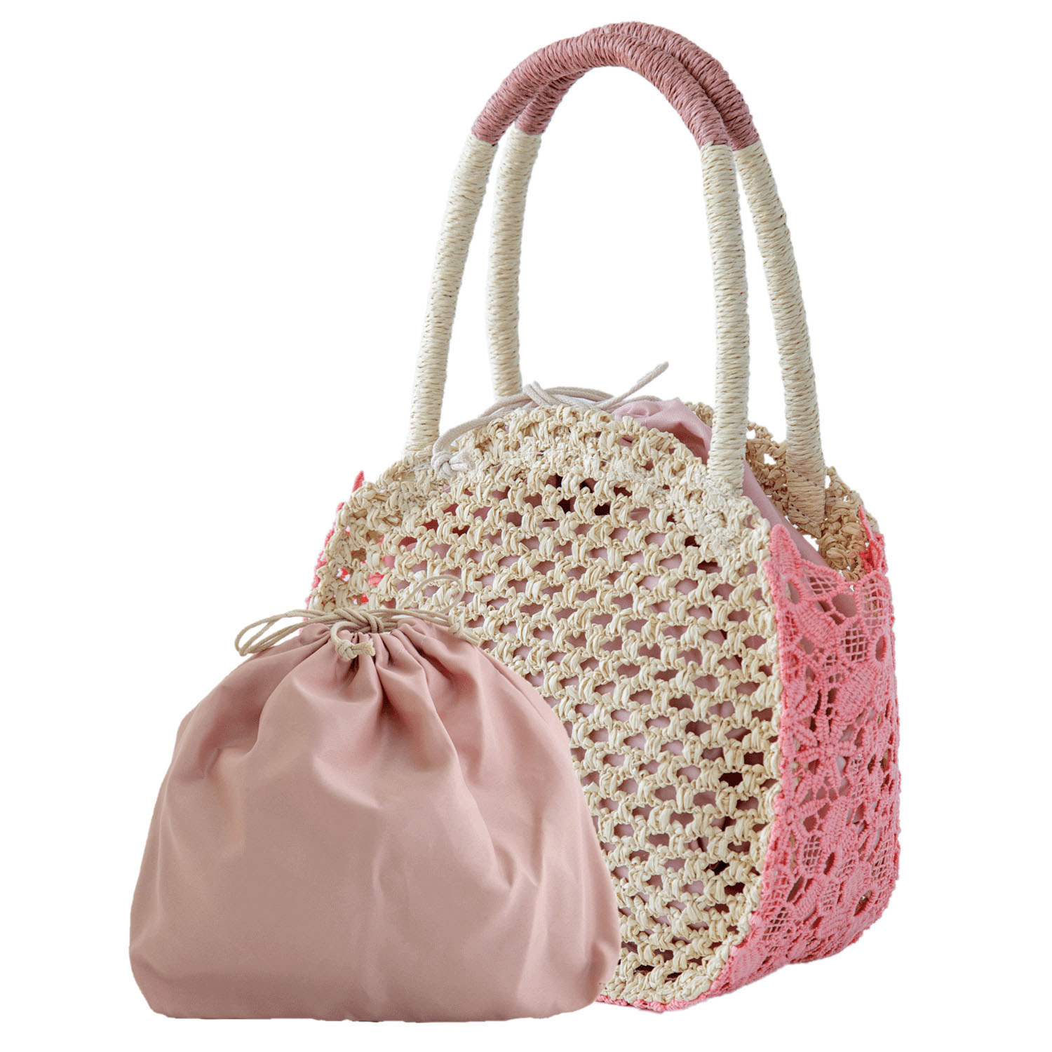 ロンフローラ トートバッグ 丸レース - 画像7