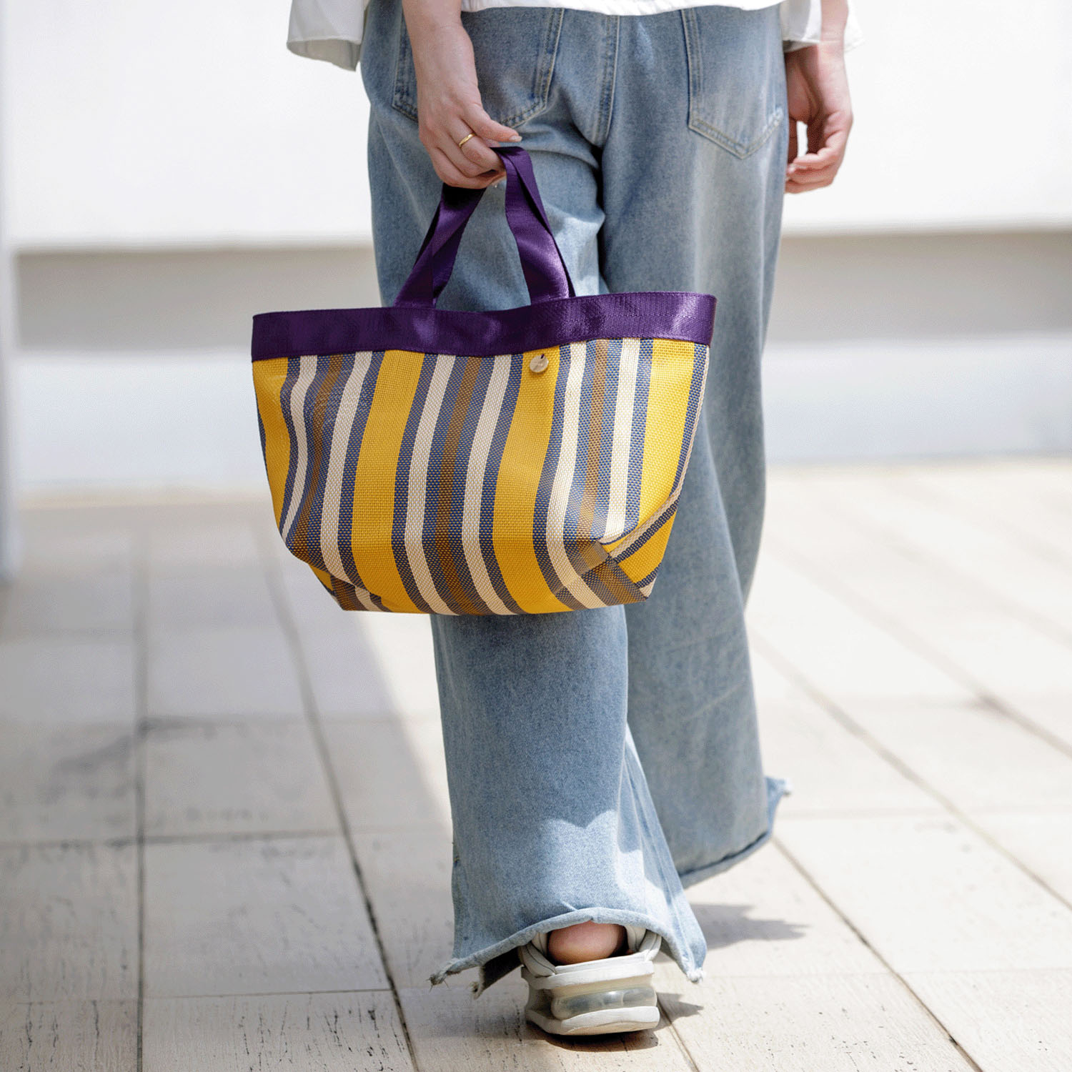 タフィル トートバッグ ストライプ - 画像5