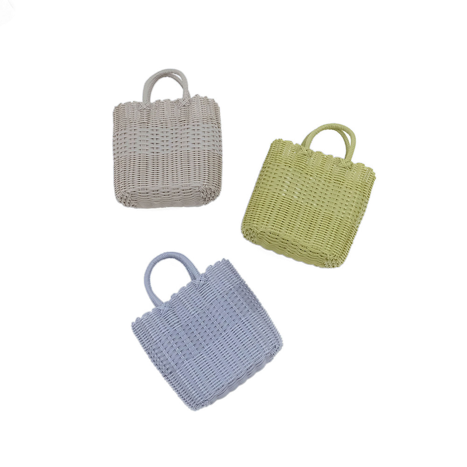 ニュアンスカラーが楽しめる カラーオーバルバッグ - 画像1