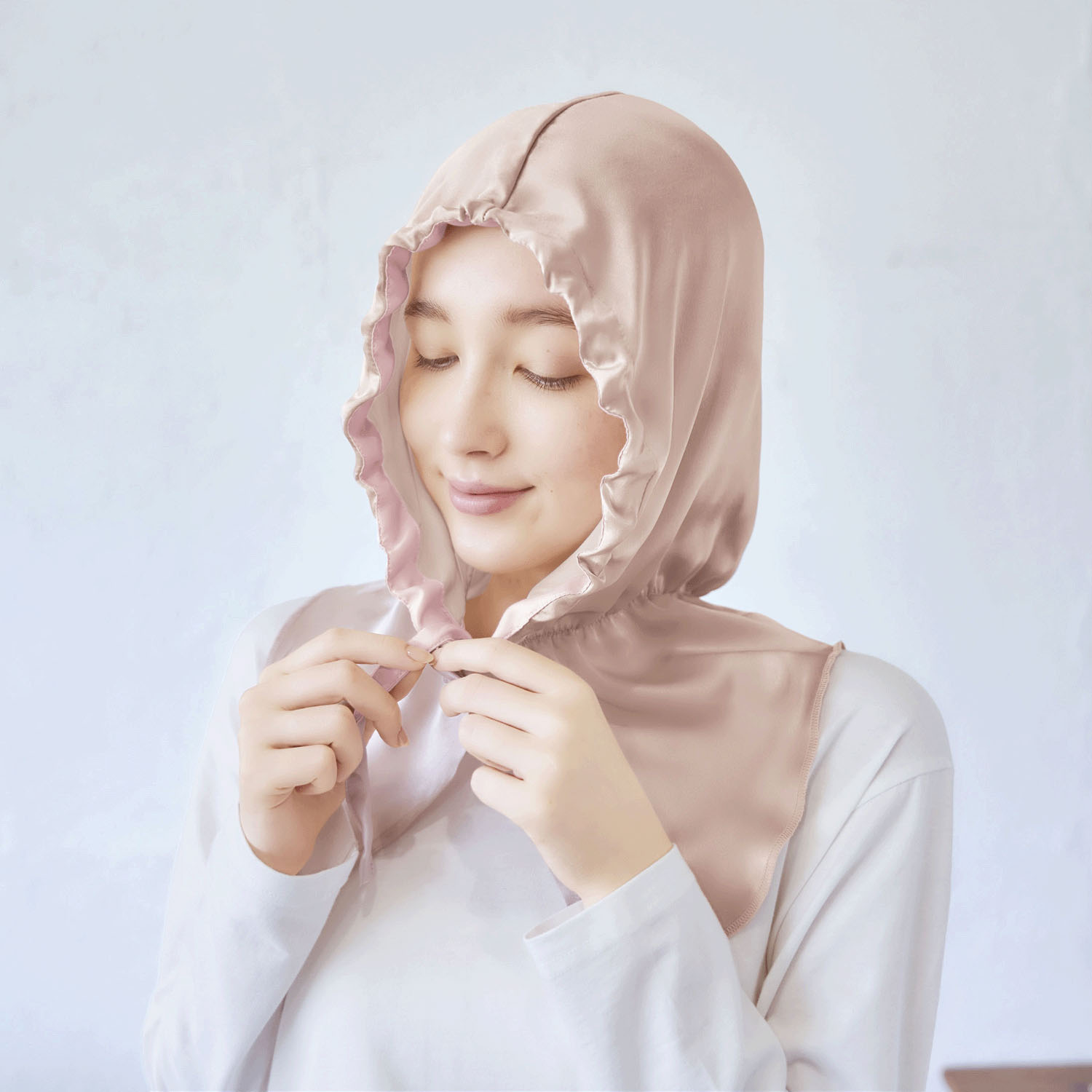 シルクシャイニーナイトキャップ ベール - 画像6