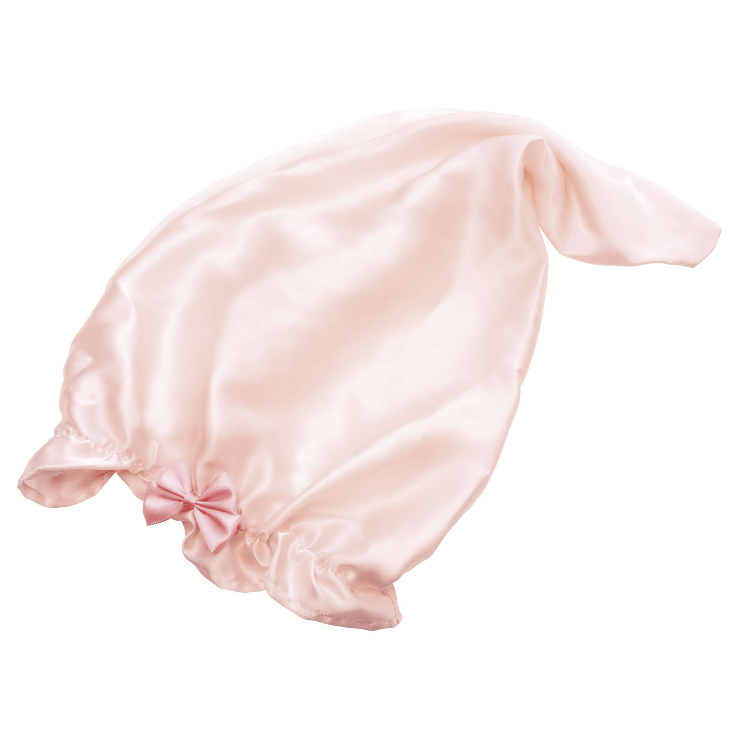 シルクシャイニーナイトキャップコットンピンク forロング - 画像2