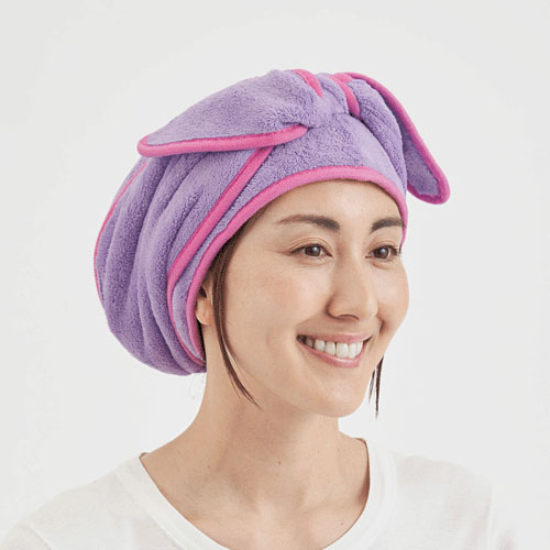 【次回2月上旬予定：予約可能品】BEAULy クイックドライヘアターバン パープル - 画像18