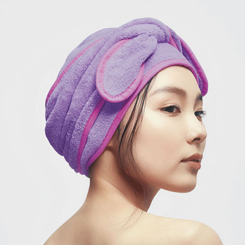 【次回2月上旬予定：予約可能品】BEAULy クイックドライヘアターバン パープル - 画像4