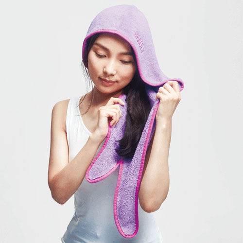 【次回2月上旬予定：予約可能品】BEAULy クイックドライヘアターバン パープル - 画像8