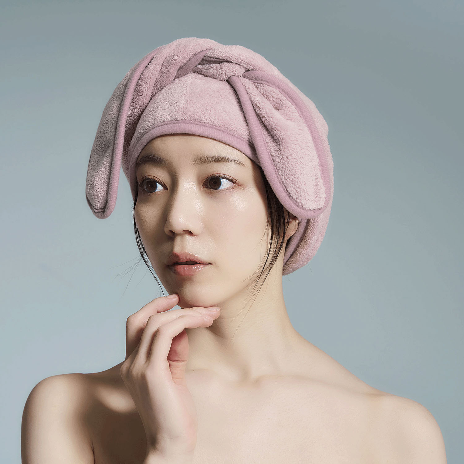 BEAULy クイックドライヘアターバン Dusty Pink - 画像6